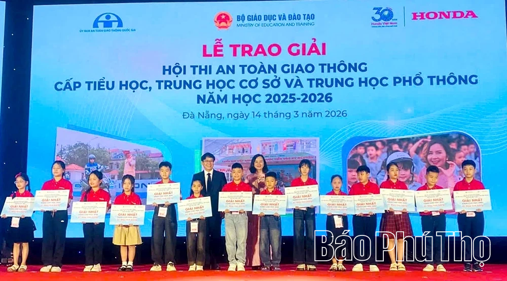 Phú Thọ giành 31 giải tại Hội thi An toàn giao thông cấp tiểu học, THCS, THPT