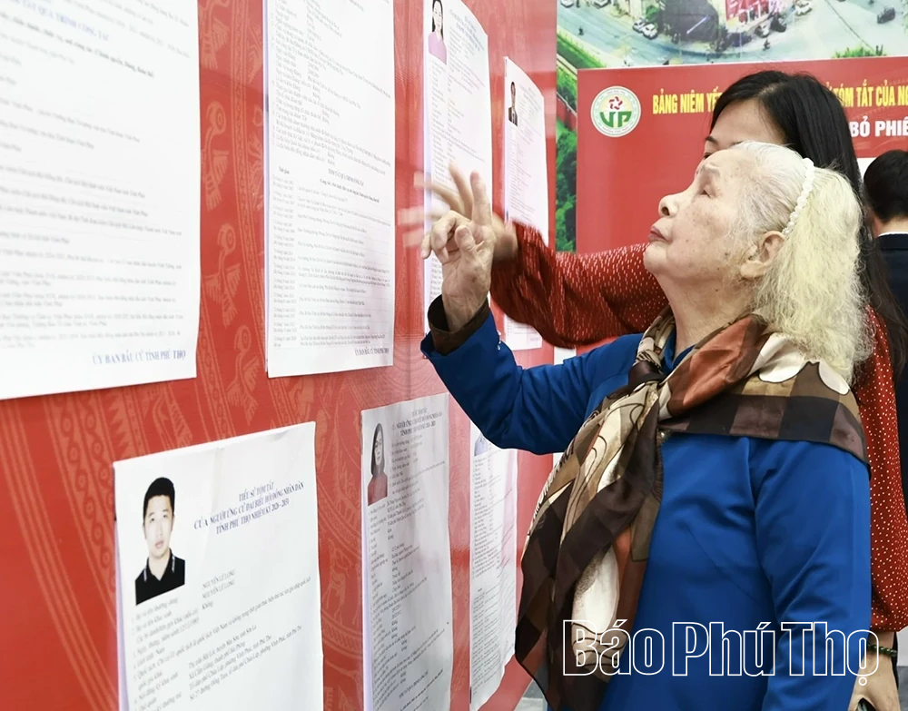 Chủ tịch UBND tỉnh Trần Duy Đông dự khai mạc và bỏ phiếu bầu cử tại phường Vĩnh Phúc