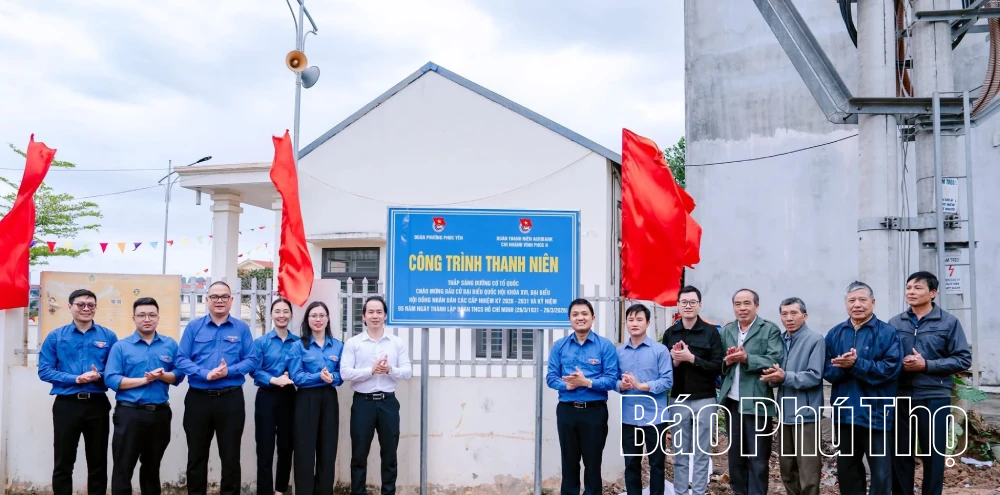Khánh thành công trình thanh niên chào mừng Ngày hội non sông