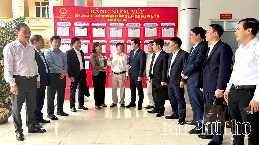 Ứng cử viên đại biểu HĐND tỉnh khóa XX, tiếp xúc cử tri xã Sơn Đông