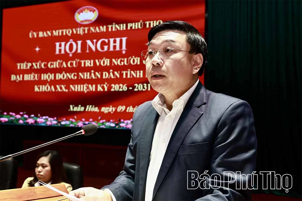 Các ứng cử viên đại biểu HĐND tỉnh khóa XX tiếp xúc cử tri tại Đơn vị bầu cử số 13