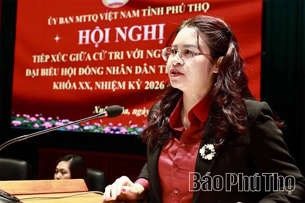 Các ứng cử viên đại biểu HĐND tỉnh khóa XX tiếp xúc cử tri tại Đơn vị bầu cử số 13