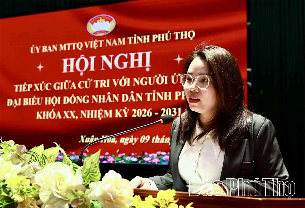 Các ứng cử viên đại biểu HĐND tỉnh khóa XX tiếp xúc cử tri tại Đơn vị bầu cử số 13