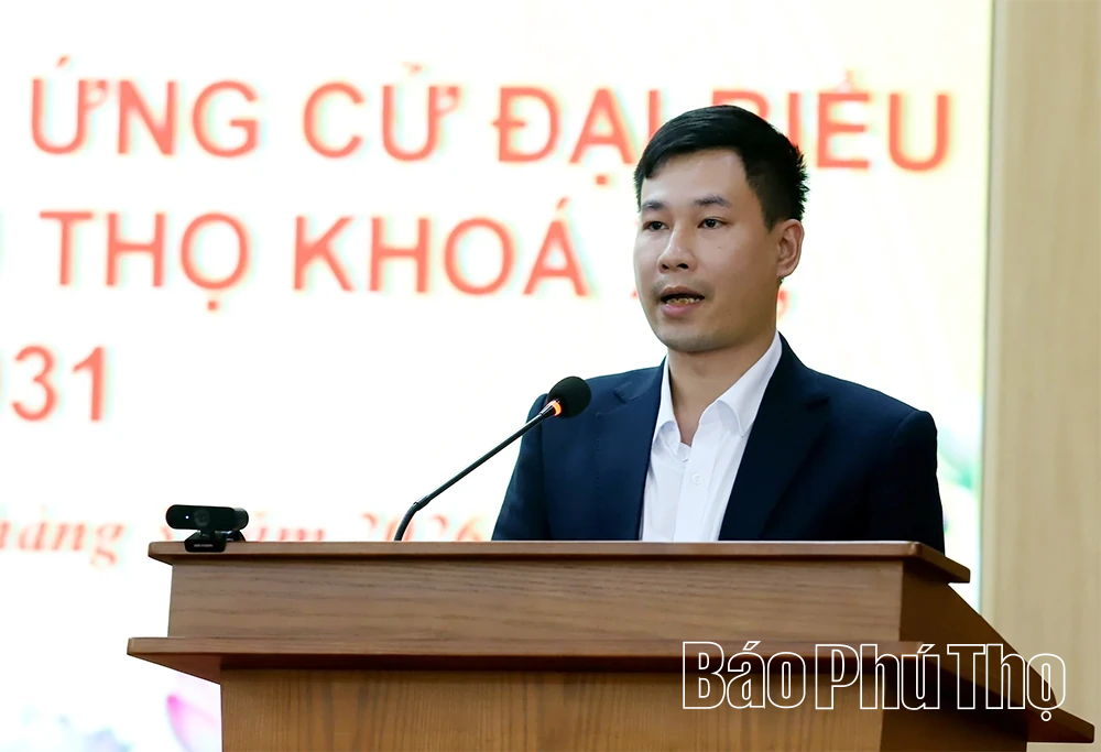 Các ứng cử viên đại biểu HĐND tỉnh khóa XX tiếp xúc cử tri các xã Đông Thành, Hoàng Cương