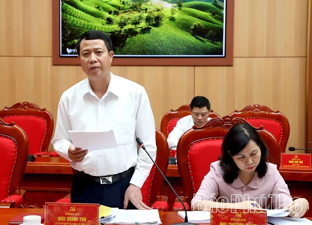 Ban Thường vụ Tỉnh ủy cho ý kiến vào dự thảo các chương trình hành động và chủ trương đầu tư cầu Hòa Bình 6