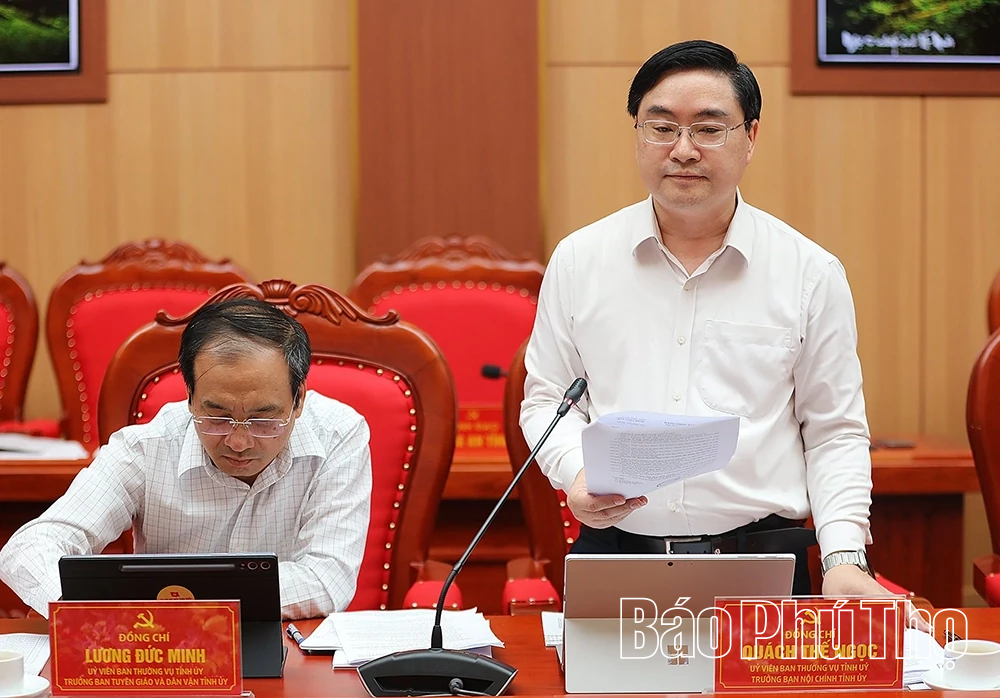 Ban Thường vụ Tỉnh ủy cho ý kiến vào dự thảo các chương trình hành động và chủ trương đầu tư cầu Hòa Bình 6