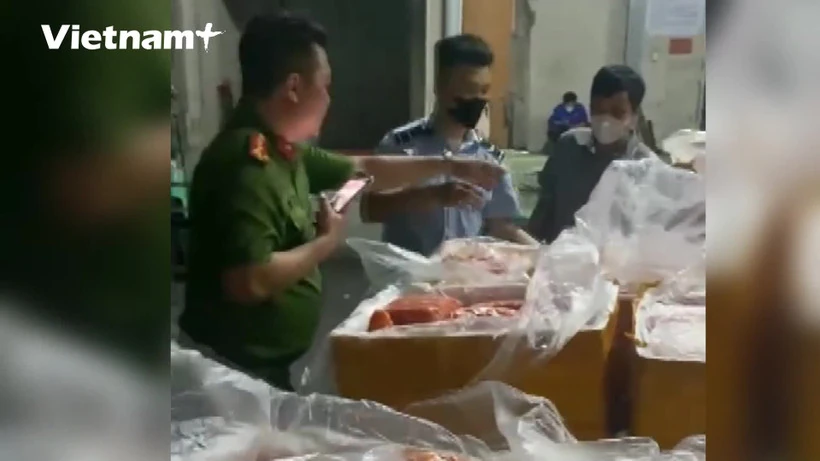 Ngăn chặn hơn 1,8 tấn thực phẩm đông lạnh nhập lậu tại biên giới phía Bắc