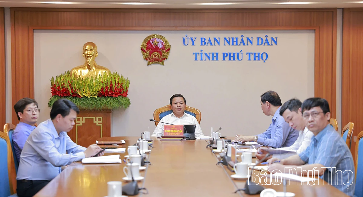 Phú Thọ dự hội nghị trực tuyến về tình hình triển khai Dự án đầu tư xây dựng tuyến đường sắt Lào Cai - Hà Nội - Hải Phòng