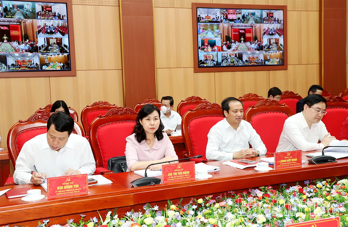 Triển khai quyết định, kế hoạch giám sát chuyên đề của Ban Thường vụ Tỉnh ủy