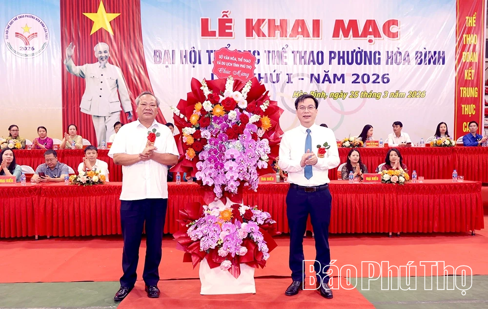 90 vận động viên tham gia Đại hội Thể dục thể thao phường Hòa Bình lần thứ I