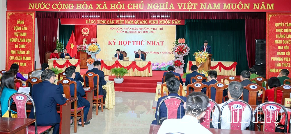 Phường Việt Trì kiện toàn các chức danh chủ chốt HĐND, UBND phường nhiệm kỳ 2026 - 2031