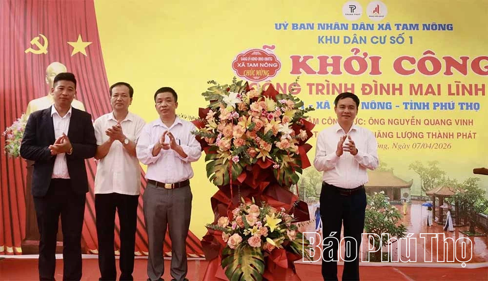 Khởi công công trình đình Mai Lĩnh, xã Tam Nông