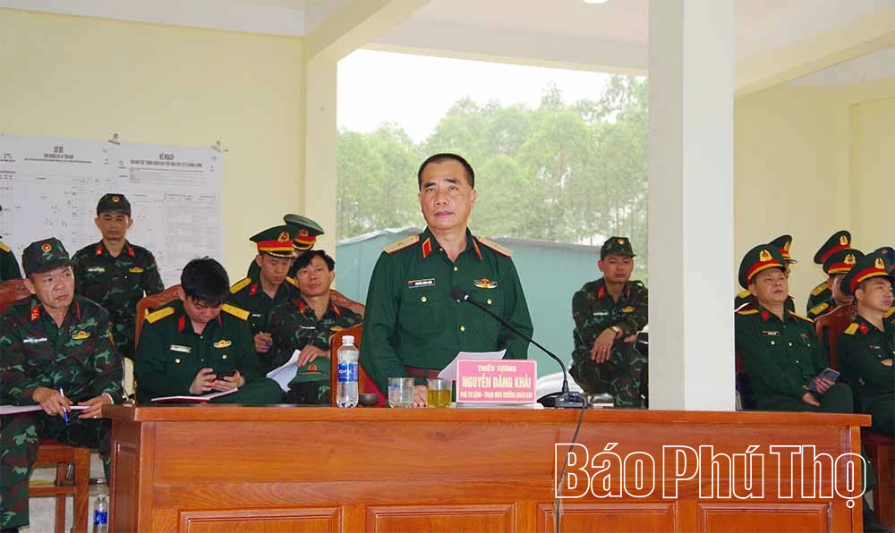 Quân khu 2 kiểm tra công tác chuẩn bị diễn tập