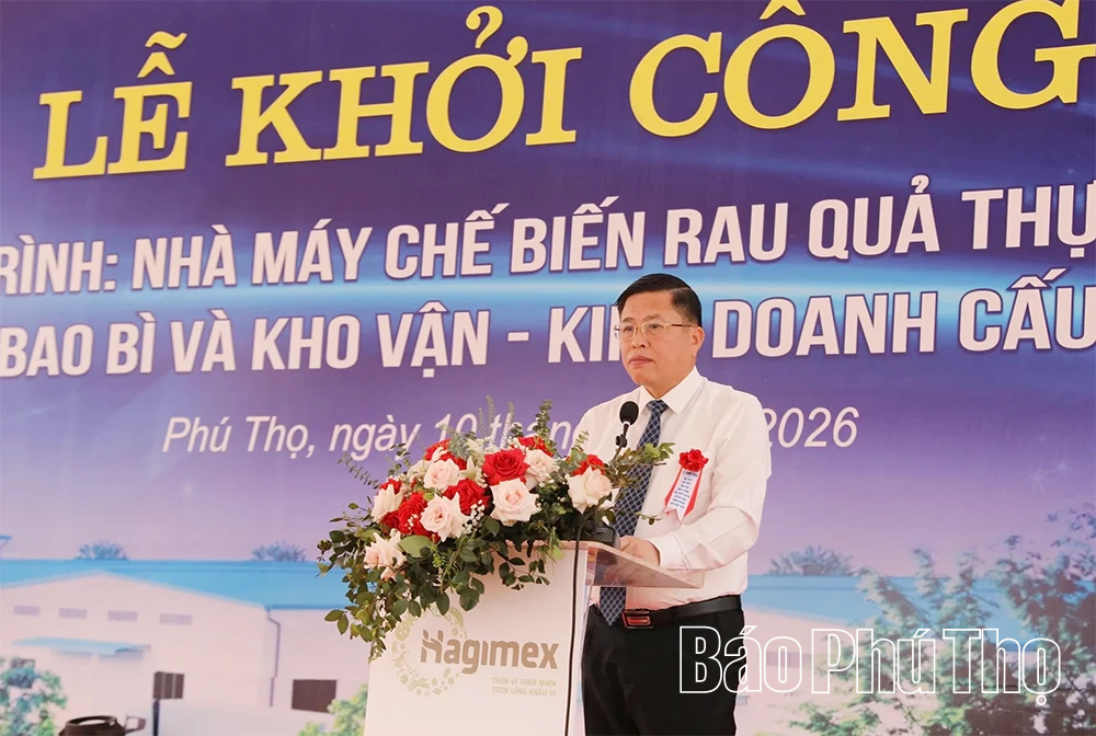 Khởi công nhà máy chế biến rau quả công nghệ cao tại Lạc Thủy