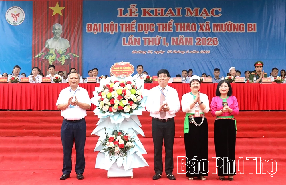 Khai mạc Đại hội Thể dục thể thao xã Mường Bi lần thứ I năm 2026
