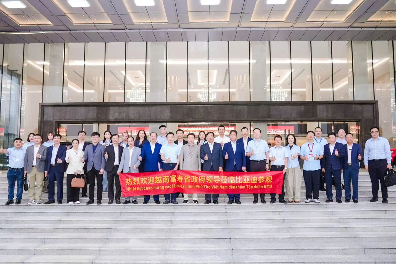 Đoàn đại biểu tỉnh Phú Thọ làm việc với Tập đoàn BYD về hợp tác trong lĩnh vực xe điện và năng lượng mới