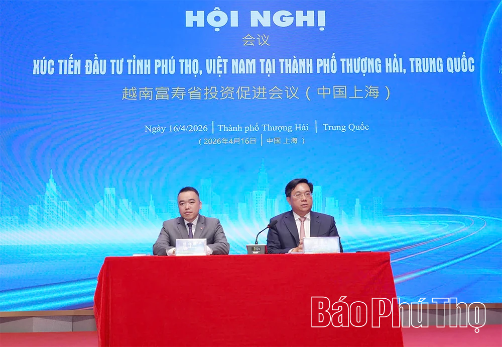 Phú Thọ xúc tiến đầu tư với các doanh nghiệp tại Thượng Hải (Trung Quốc)