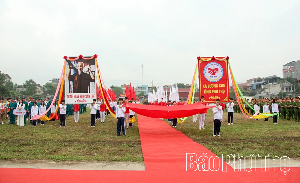 Gần 1.500 vận động viên tham gia Đại hội Thể dục, thể thao xã Lương Sơn lần thứ I, năm 2026