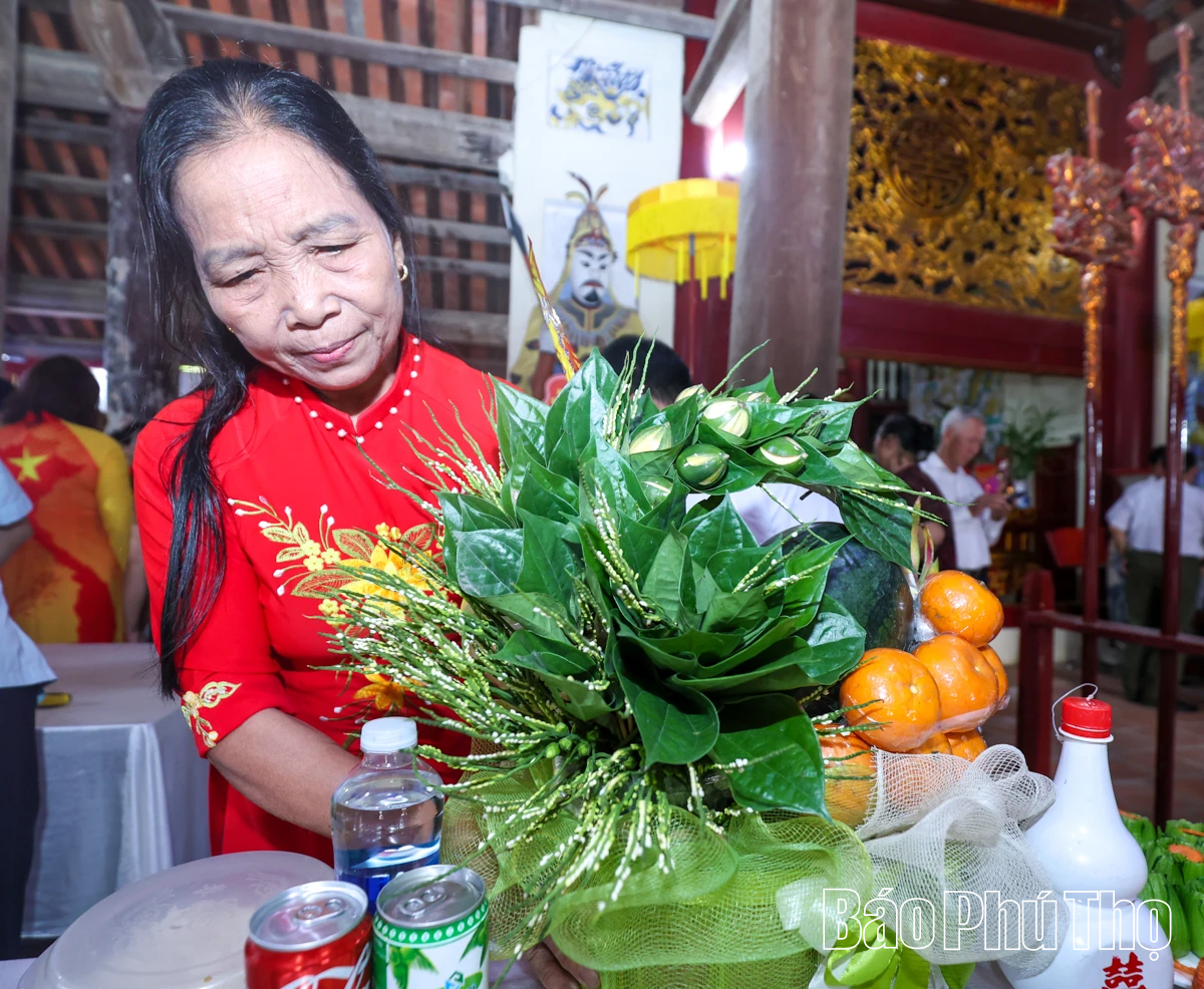 Mâm cỗ tri ân - Nét đẹp bền vững trong tín ngưỡng thờ cúng Hùng Vương