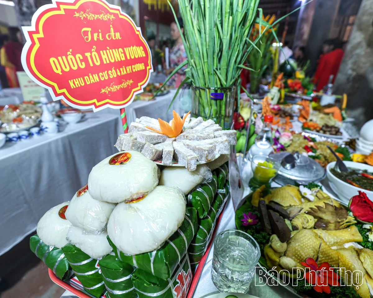 Mâm cỗ tri ân - Nét đẹp bền vững trong tín ngưỡng thờ cúng Hùng Vương