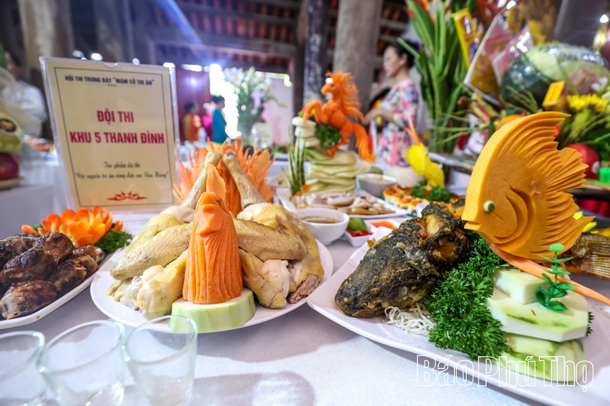 Mâm cỗ tri ân - Nét đẹp bền vững trong tín ngưỡng thờ cúng Hùng Vương