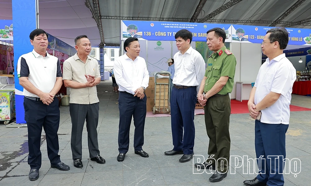 Kiểm tra công tác chuẩn bị Hội chợ Hùng Vương năm 2026