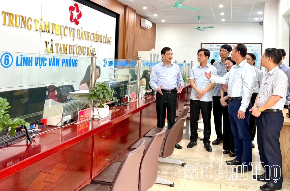 Giám sát chuyên đề đối với Ban thường vụ Đảng ủy xã Tam Dương Bắc