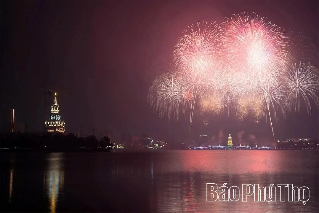 Phú Thọ bắn pháo hoa chào mừng Giỗ Tổ Hùng Vương vào 21 giờ tối nay 25/4