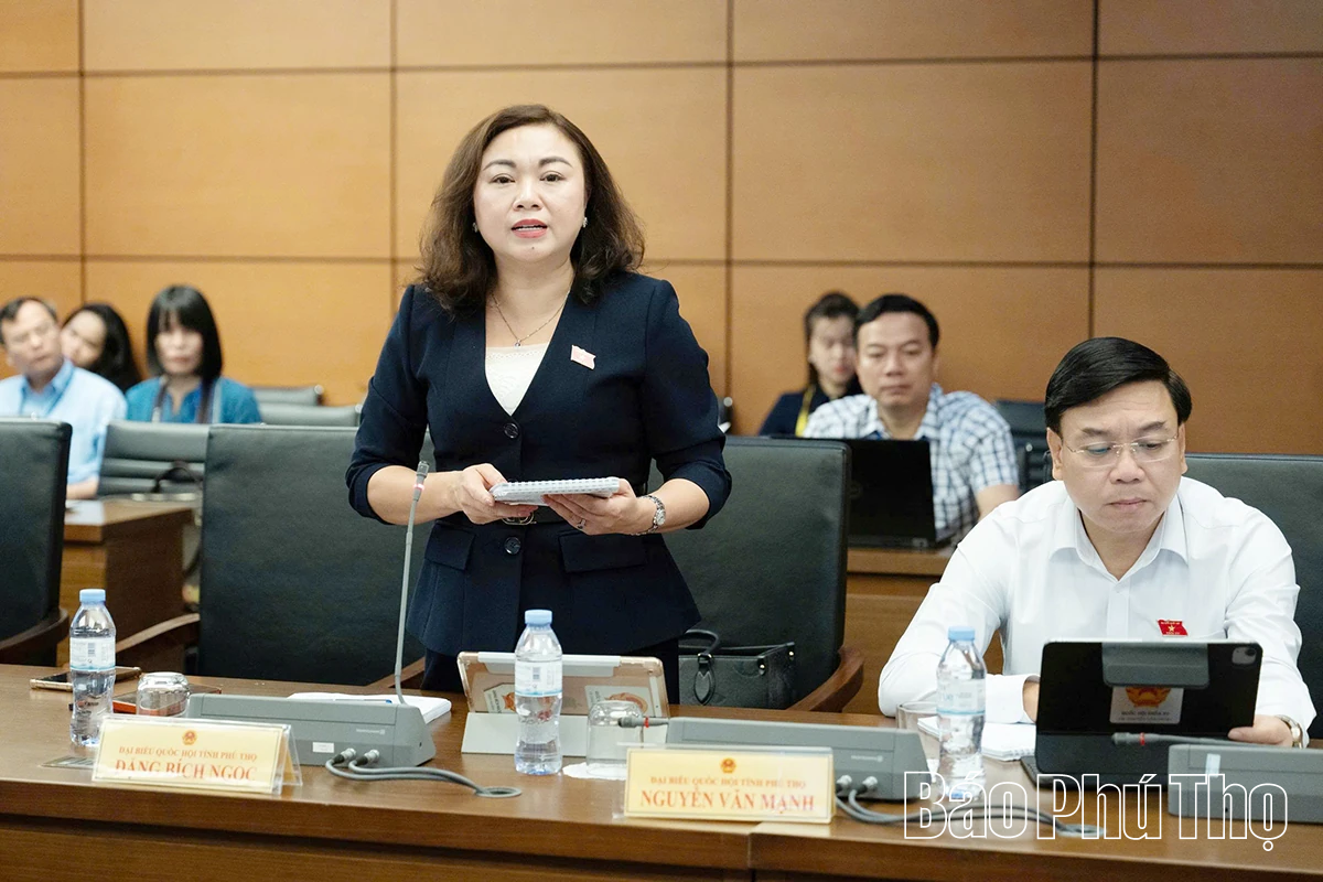 Đại biểu tỉnh Phú Thọ góp ý dự thảo một số nghị quyết của Quốc hội