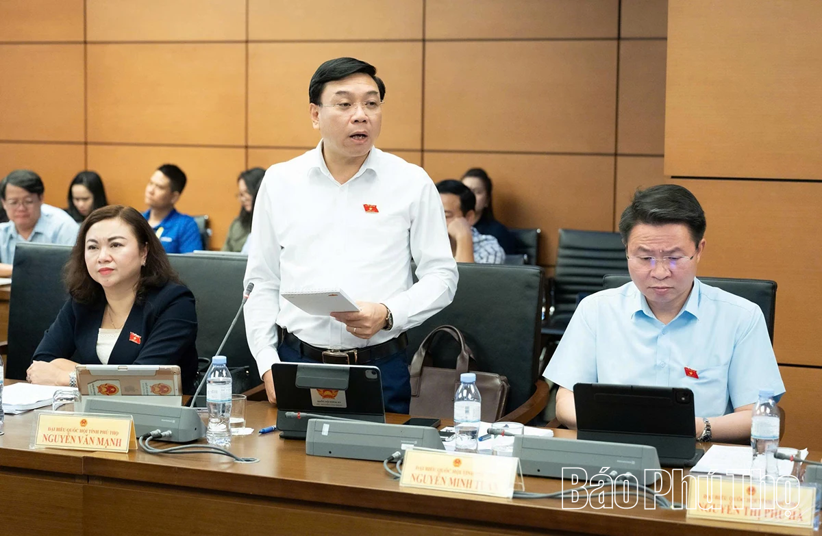 Đại biểu tỉnh Phú Thọ góp ý dự thảo một số nghị quyết của Quốc hội