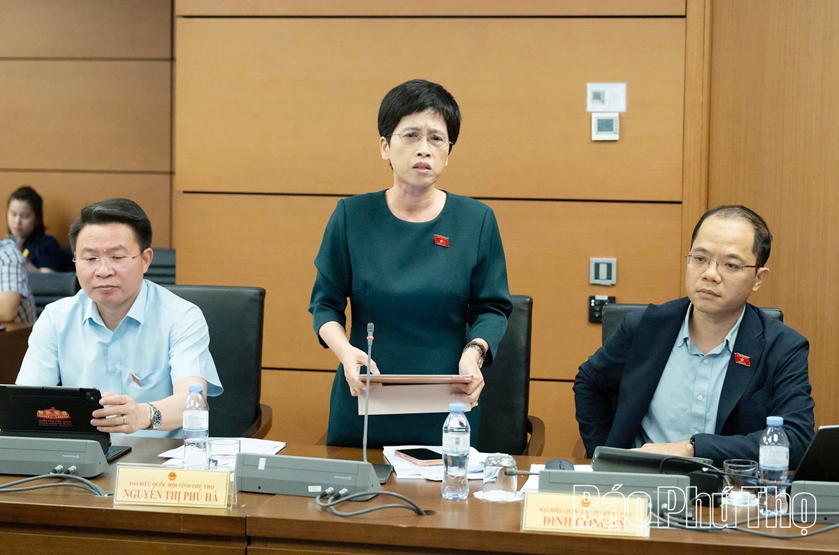 Đại biểu tỉnh Phú Thọ góp ý dự thảo một số nghị quyết của Quốc hội