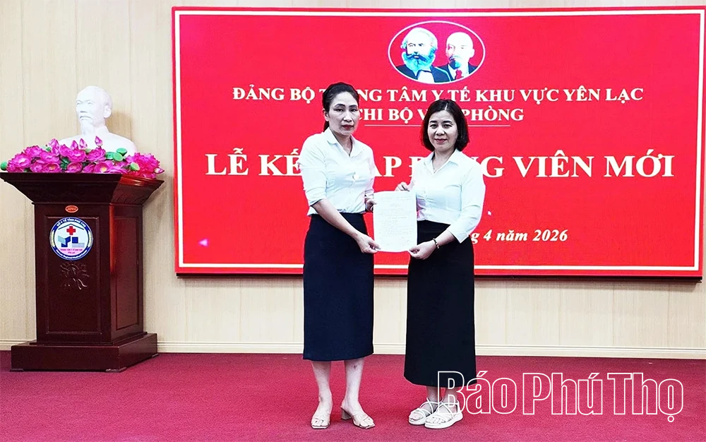 Yên Lạc chú trọng tạo nguồn, phát triển đảng viên mới