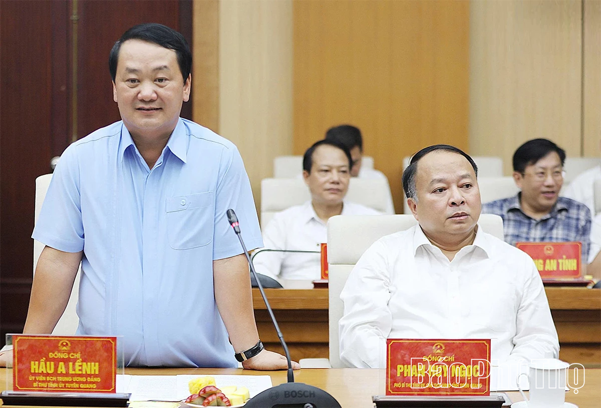 Đẩy mạnh hợp tác toàn diện giữa hai tỉnh Phú Thọ và Tuyên Quang