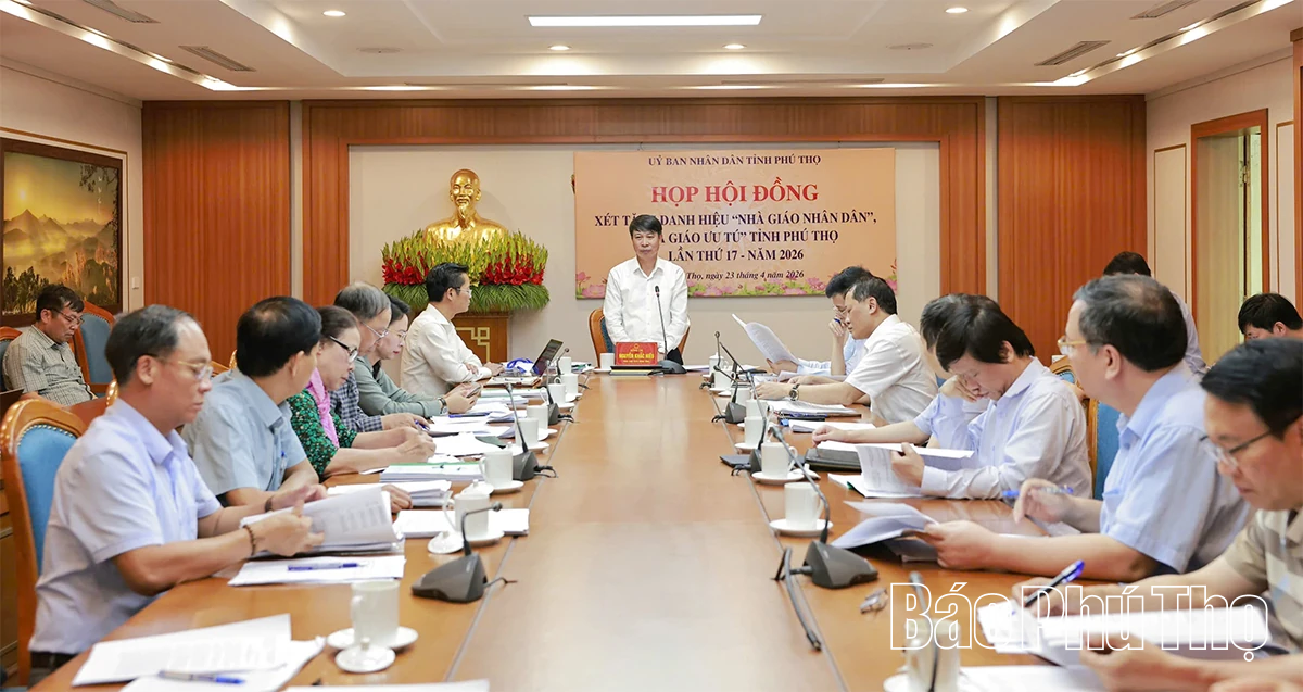 Xét tặng danh hiệu Nhà giáo Nhân dân, Nhà giáo Ưu tú tỉnh Phú Thọ lần thứ 17