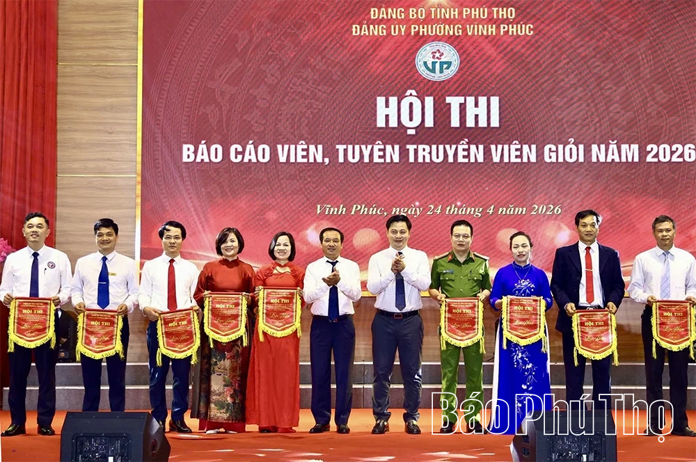 Hội thi Báo cáo viên, tuyên truyền viên giỏi phường Vĩnh Phúc