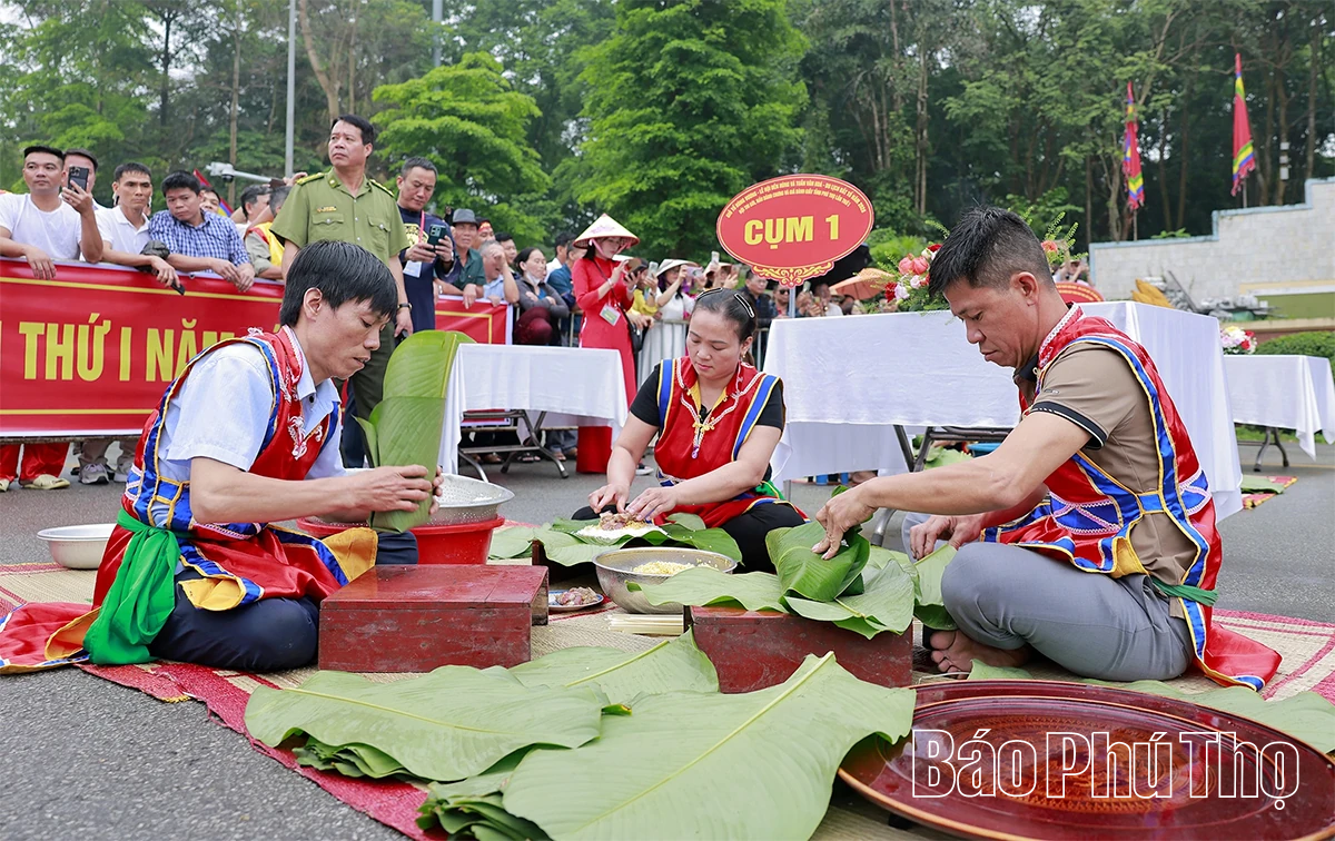 Hội thi gói, nấu bánh chưng và giã bánh giầy tỉnh Phú Thọ lần thứ I
