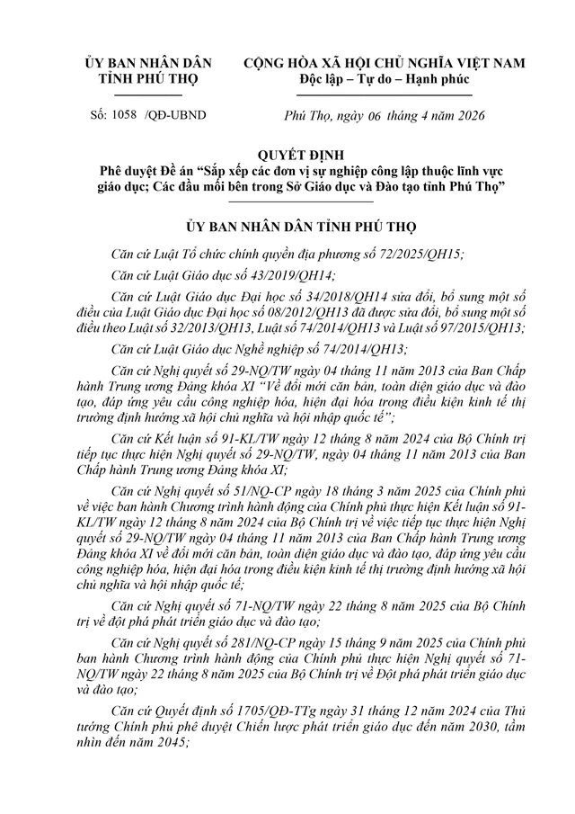 Sắp xếp, sáp nhập, kết thúc hoạt động, thành lập mới đơn vị sự nghiệp giáo dục đảm bảo không tăng khoảng cách tiếp cận giáo dục