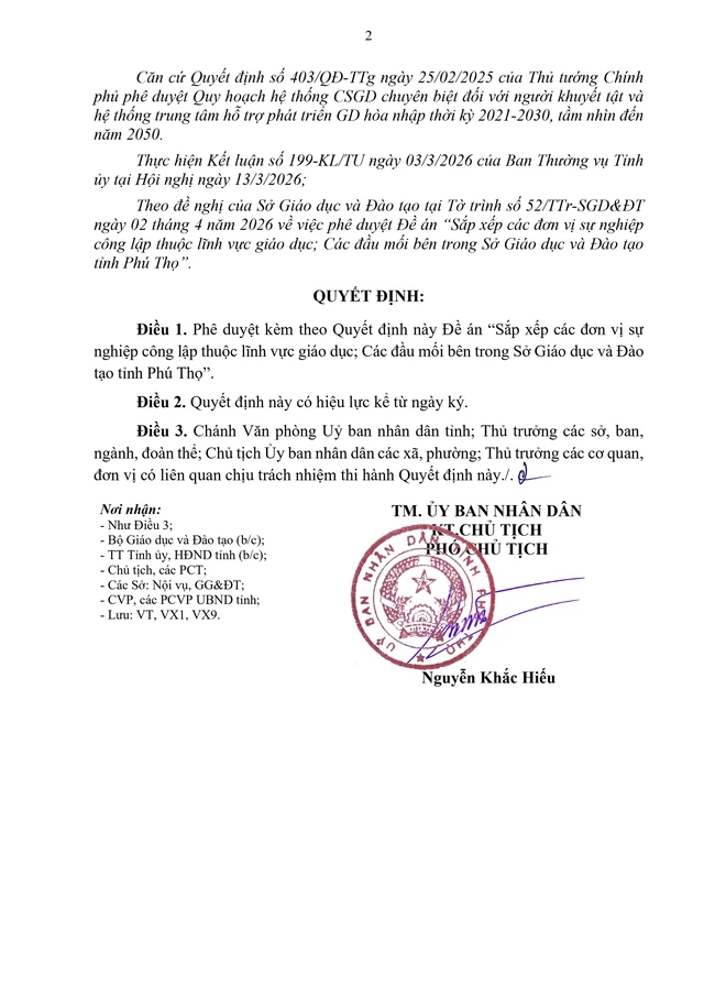 Sắp xếp, sáp nhập, kết thúc hoạt động, thành lập mới đơn vị sự nghiệp giáo dục đảm bảo không tăng khoảng cách tiếp cận giáo dục