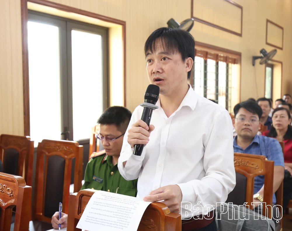 Đoàn ĐBQH tỉnh tiếp xúc cử tri các xã Lai Đồng, Tân Sơn, Minh Đài