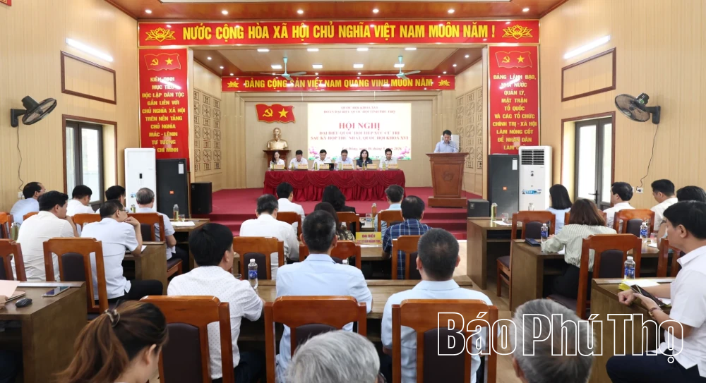 Đoàn ĐBQH tỉnh tiếp xúc cử tri các xã Lai Đồng, Tân Sơn, Minh Đài
