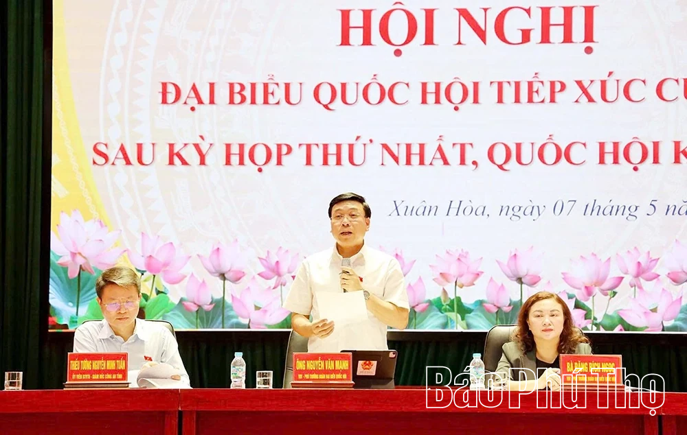 Đại biểu Quốc hội tỉnh tiếp xúc cử tri tại 5 xã, phường: Xuân Hòa, Phúc Yên, Bình Nguyên, Bình Xuyên, Bình Tuyền