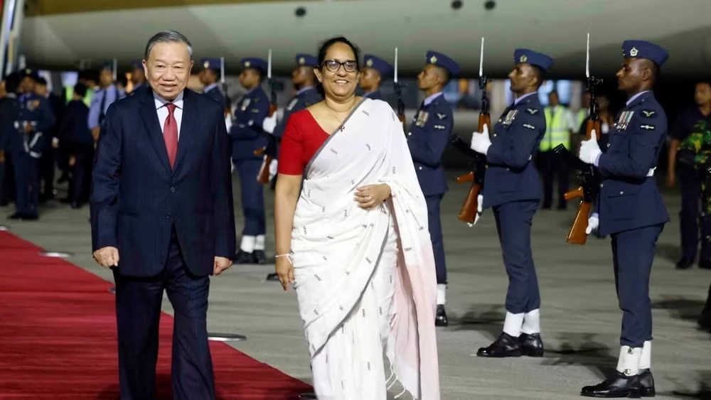 Tổng Bí thư, Chủ tịch nước Tô Lâm bắt đầu thăm cấp Nhà nước tới Sri Lanka