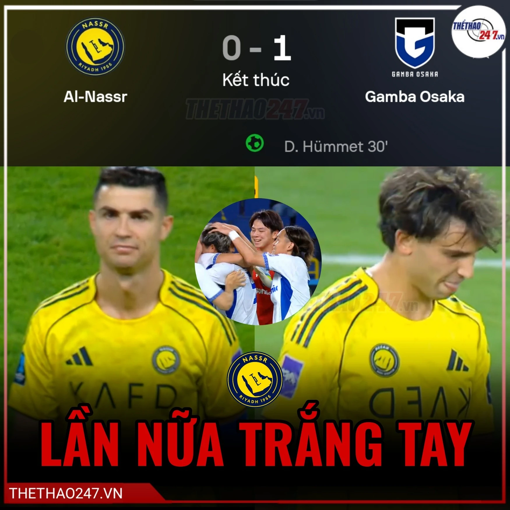 Ronaldo im tiếng, Al Nassr thua đau ở chung kết Champions League châu Á