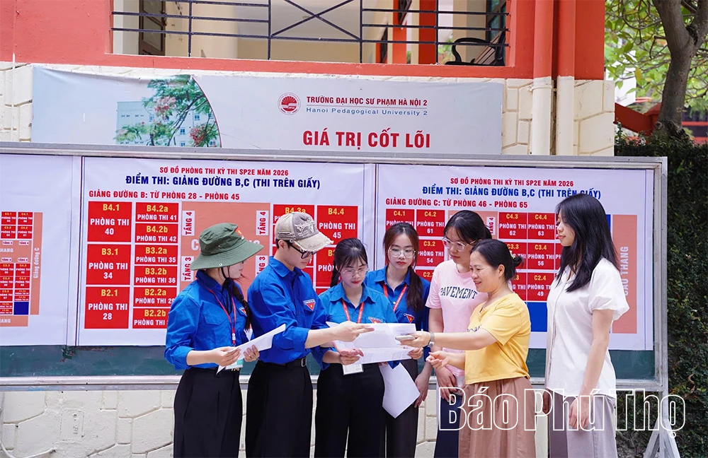 Công an phường Xuân Hòa lan tỏa hình ảnh đẹp giữa mùa thi