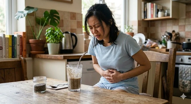 Hạt chia tốt nhưng có người bị đầy bụng, khó tiêu sau ăn, vì sao?