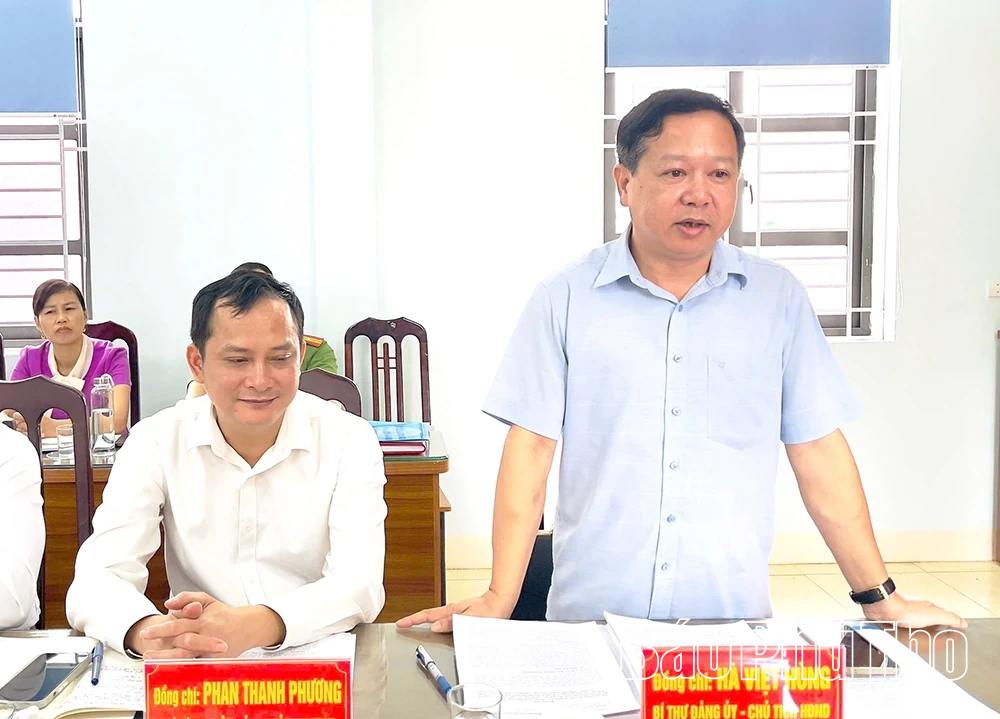 Thông qua dự thảo kết quả giám sát đối với Ban Thường vụ Đảng ủy các xã Sơn Lương, Trung Sơn