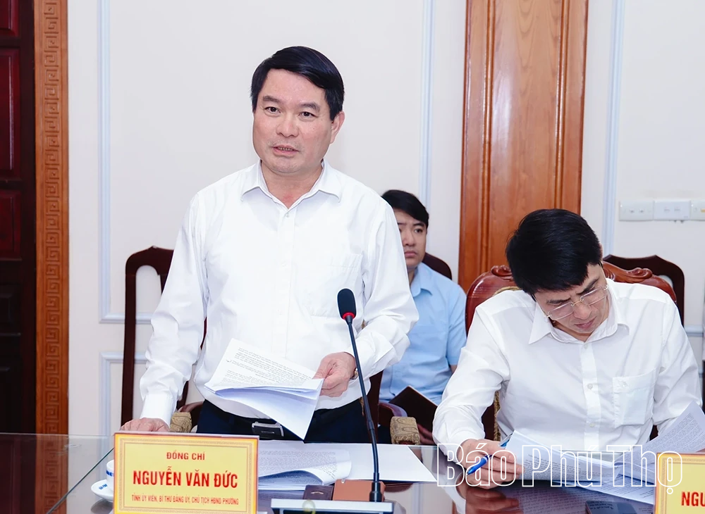 Thông qua dự thảo báo cáo giám sát tại phường Việt Trì
