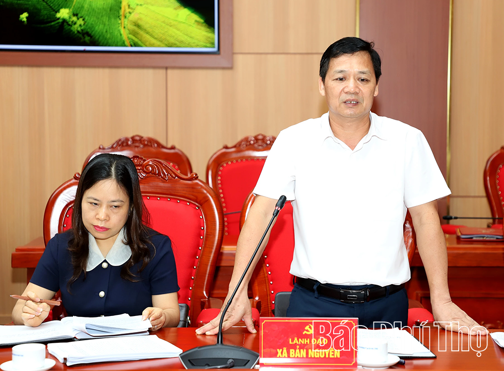 Thông qua kết quả giám sát Ban Thường vụ Đảng ủy MTTQ tỉnh và các xã Phùng Nguyên, Bản Nguyên