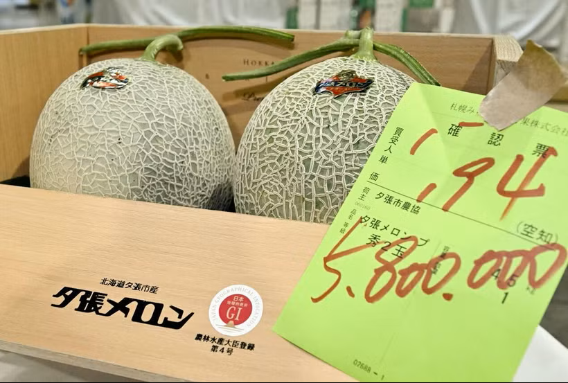Dưa lưới Hokkaido thượng hạng của Nhật Bản đạt mức giá kỷ lục 36.500USD