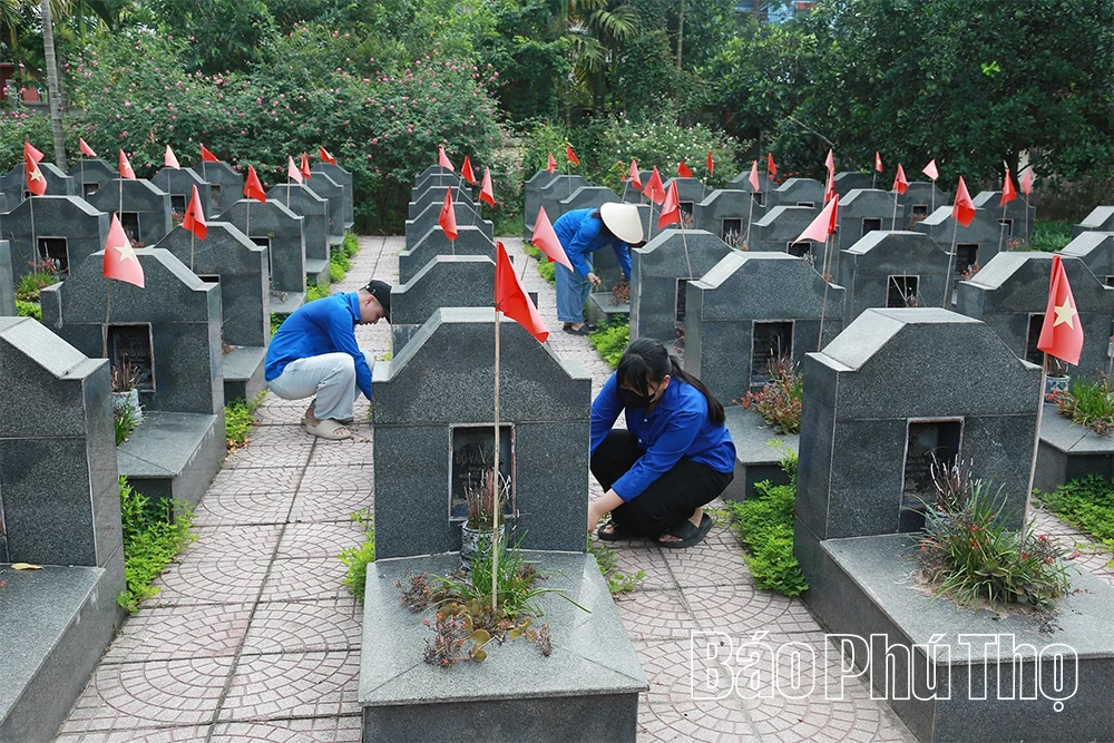 Thanh niên xã Vĩnh Tường xung kích bảo vệ môi trường